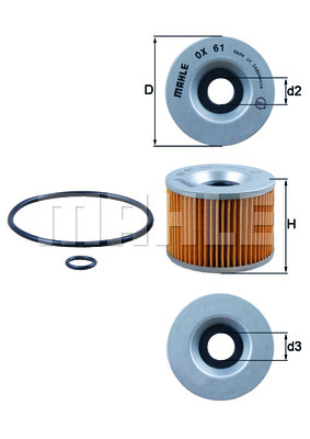 KNECHT Õlifilter OX 61D