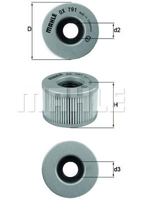 KNECHT Õlifilter OX 791