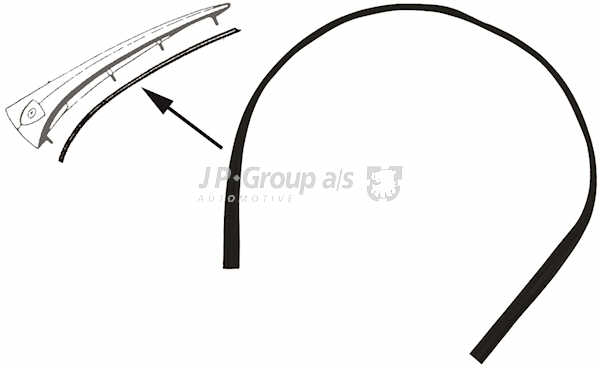 JP GROUP Käepide, kapoti avamine 1687350100
