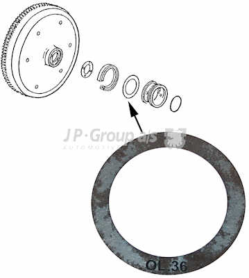 JP GROUP Distansskiva, vevaxel 8110450502