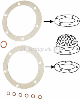 JP GROUP Uszczelka, ssak oleju 8119600113