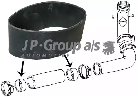 JP GROUP Packning, bränslepåfyllningsrör 8115651306