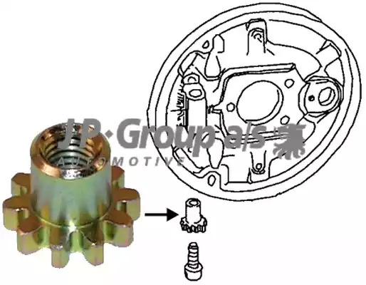 JP GROUP Sworzeń regulujący, system hamulcowy 8163850206