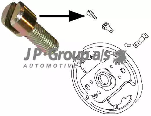 JP GROUP Sworzeń regulujący, system hamulcowy 8163850406