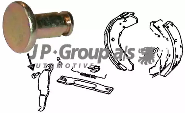 JP GROUP Sworzeń, wałek szczęki hamulcowej 8172550106