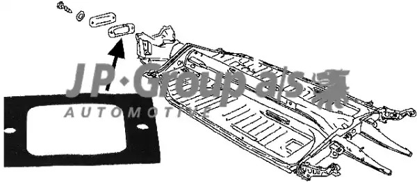 JP GROUP Lock, ramhuvud 8183150506