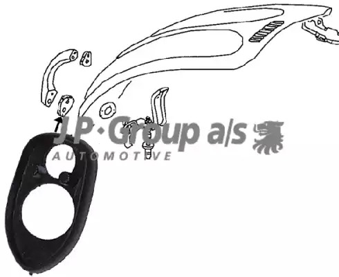 JP GROUP Tätning, bagagelucka 8187350406