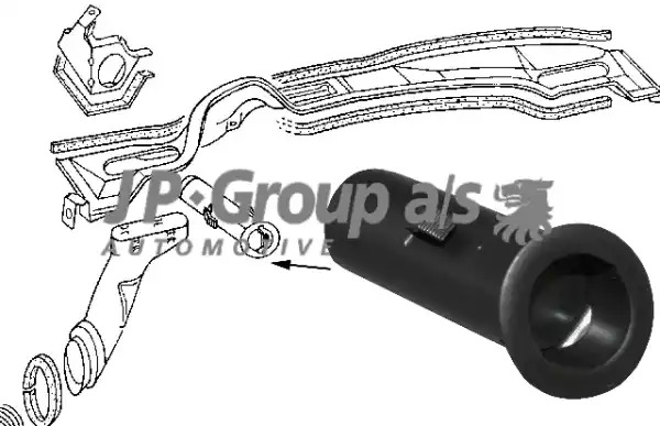 JP GROUP Kratka nadmuchu powietrza, deska rozdzielcza 8189801206