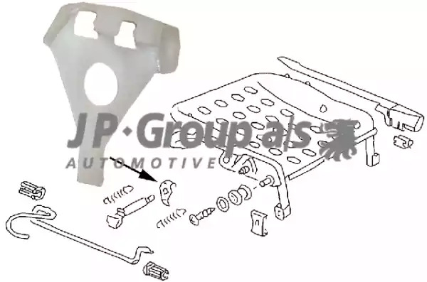 JP GROUP valdiklis, sėdynės reguliavimas 8189802606