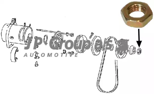 JP GROUP Koło pasowe, alternator 8190500106