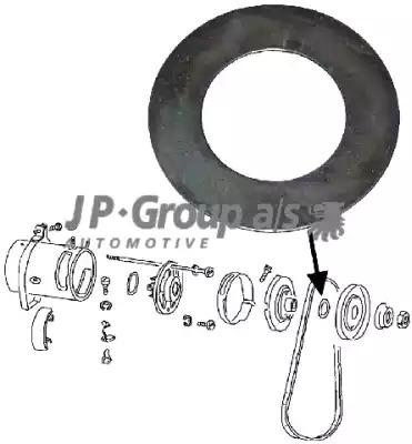 JP GROUP Koło pasowe, alternator 8190500406