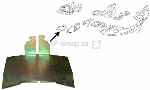 JP GROUP Luftplåt, motor 8111000506
