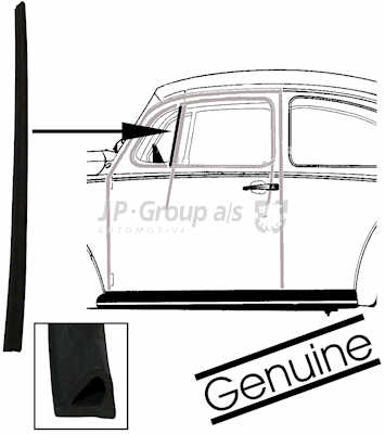 JP GROUP Tätning, sidoruta 8186003206