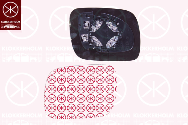 KLOKKERHOLM veidrodėlio stiklas, išorinis veidrodėlis 95851066