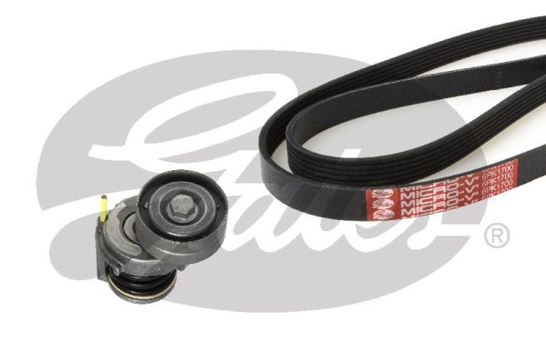 GATES V formos rumbuotas diržas, komplektas K116PK1700