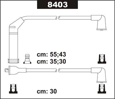 SENTECH Süütesüsteemikomplekt 8403