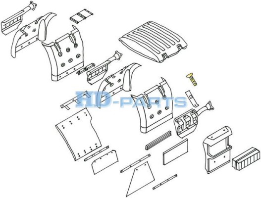 HD-PARTS Mocowanie, błotnik 319290