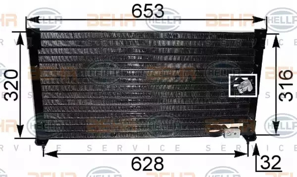 HELLA Kondensaator,kliimaseade 8FC 351 036-281