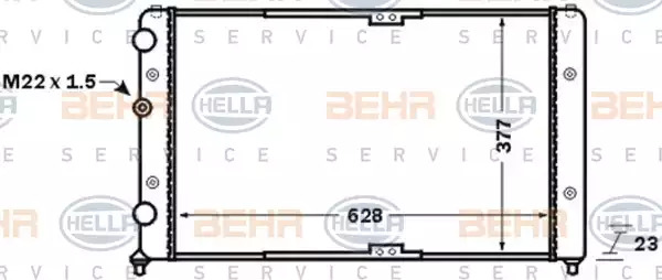 HELLA Jäähdytin,moottorin jäähdytys 8MK 376 773-791