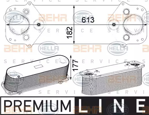 HELLA Välijäähdytin 8ML 376 750-501