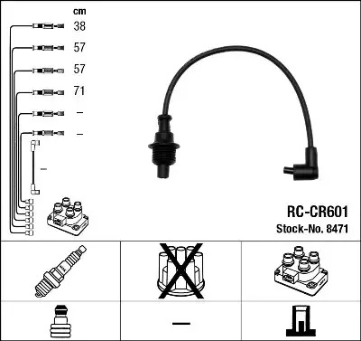 NGK Süütesüsteemikomplekt 44289