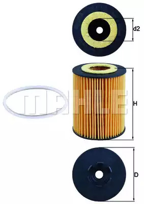 KNECHT Õlifilter OX 173/1D