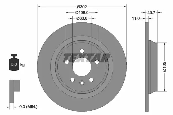 TEXTAR Piduriketas 92162900