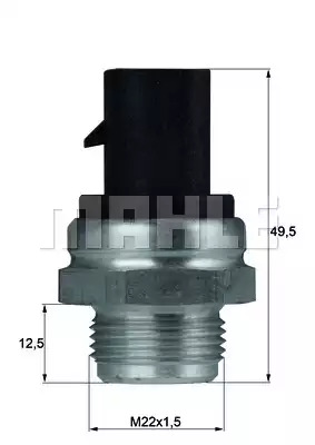 BEHR Termokontakt, kylarfläkt TSW 12D