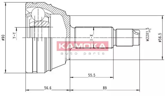 KAMOKA Veovõlli otsa komplekt 6710