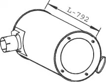 DINEX Keskiäänenvaimentaja 28450