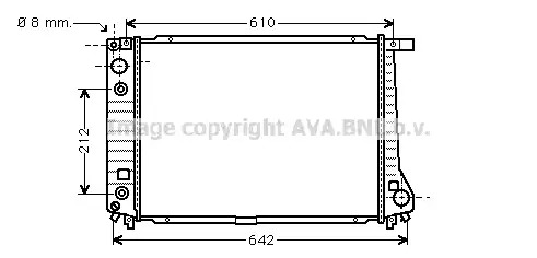 AVA QUALITY COOLING Radiaator,mootorijahutus BW2126