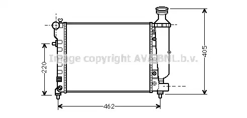 AVA QUALITY COOLING Radiaator,mootorijahutus CN2206