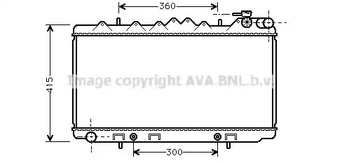 AVA QUALITY COOLING Radiaator,mootorijahutus DN2093