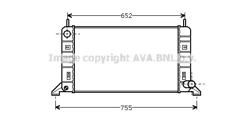 AVA QUALITY COOLING Radiaator,mootorijahutus FD2080