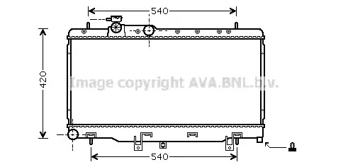 AVA QUALITY COOLING Radiaator,mootorijahutus SU2052