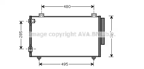 AVA QUALITY COOLING Lauhdutin, ilmastointilaite TO5286