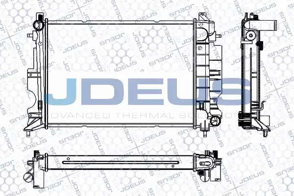 JDEUS Radiaator,mootorijahutus RA0240170