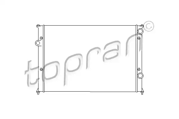TOPRAN Kylare, motorkylning 110 179