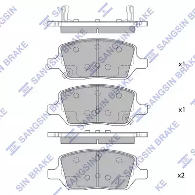 Hi-Q Piduriklotside komplekt, ketaspidur SP2178