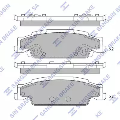 Hi-Q Piduriklotside komplekt, ketaspidur SP2249