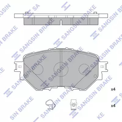 Hi-Q Piduriklotside komplekt, ketaspidur SP4123