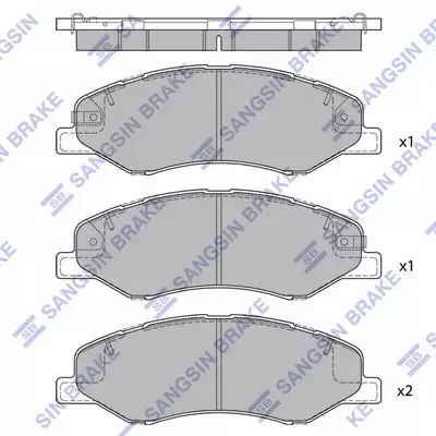 Hi-Q Piduriklotside komplekt, ketaspidur SP4271
