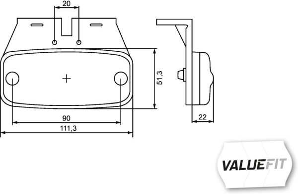 HELLA Küljevalgustus 2PS 357 008-011
