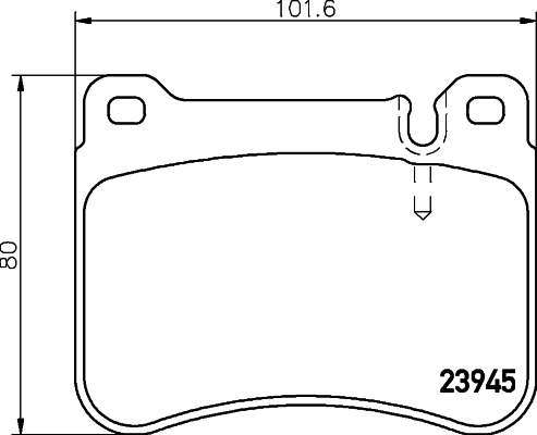 HELLA Piduriklotside komplekt, ketaspidur 8DB 355 006-541