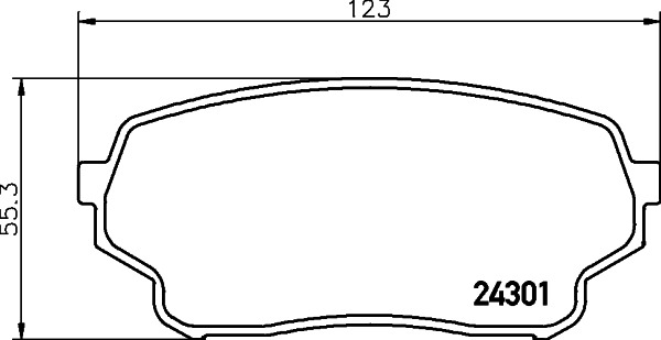 HELLA Piduriklotside komplekt, ketaspidur 8DB 355 006-941