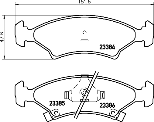 HELLA Piduriklotside komplekt, ketaspidur 8DB 355 008-241