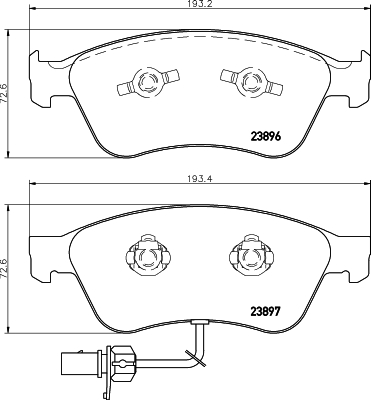HELLA Jarrupala, levyjarru 8DB 355 009-211