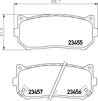 HELLA Zestaw klocków hamulcowych, hamulce tarczowe 8DB 355 009-341