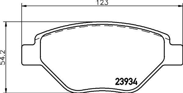 HELLA Piduriklotside komplekt, ketaspidur 8DB 355 010-551