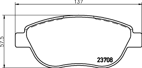 HELLA Piduriklotside komplekt, ketaspidur 8DB 355 011-331